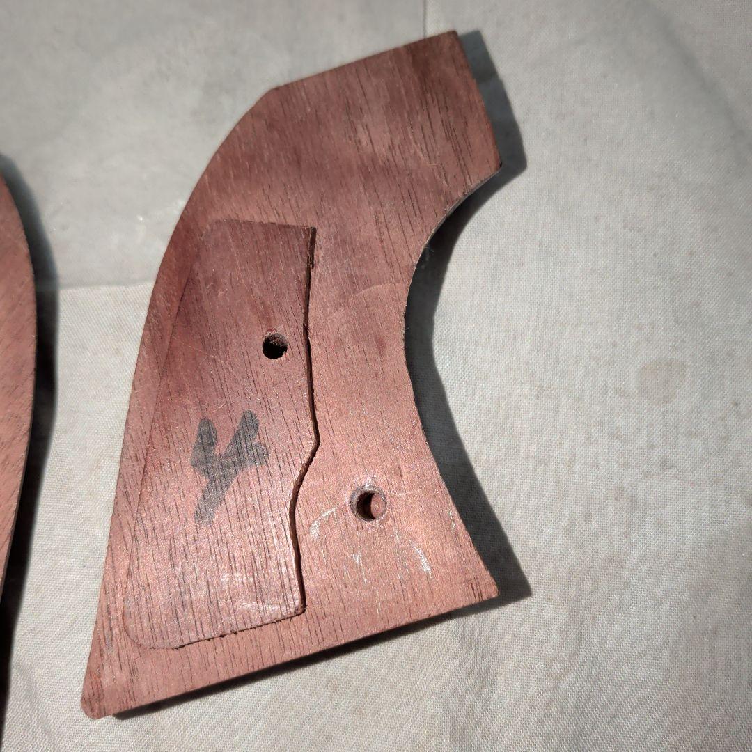 CAROM SHOT 木製グリップ saa用 チェッカリング リアルウッド