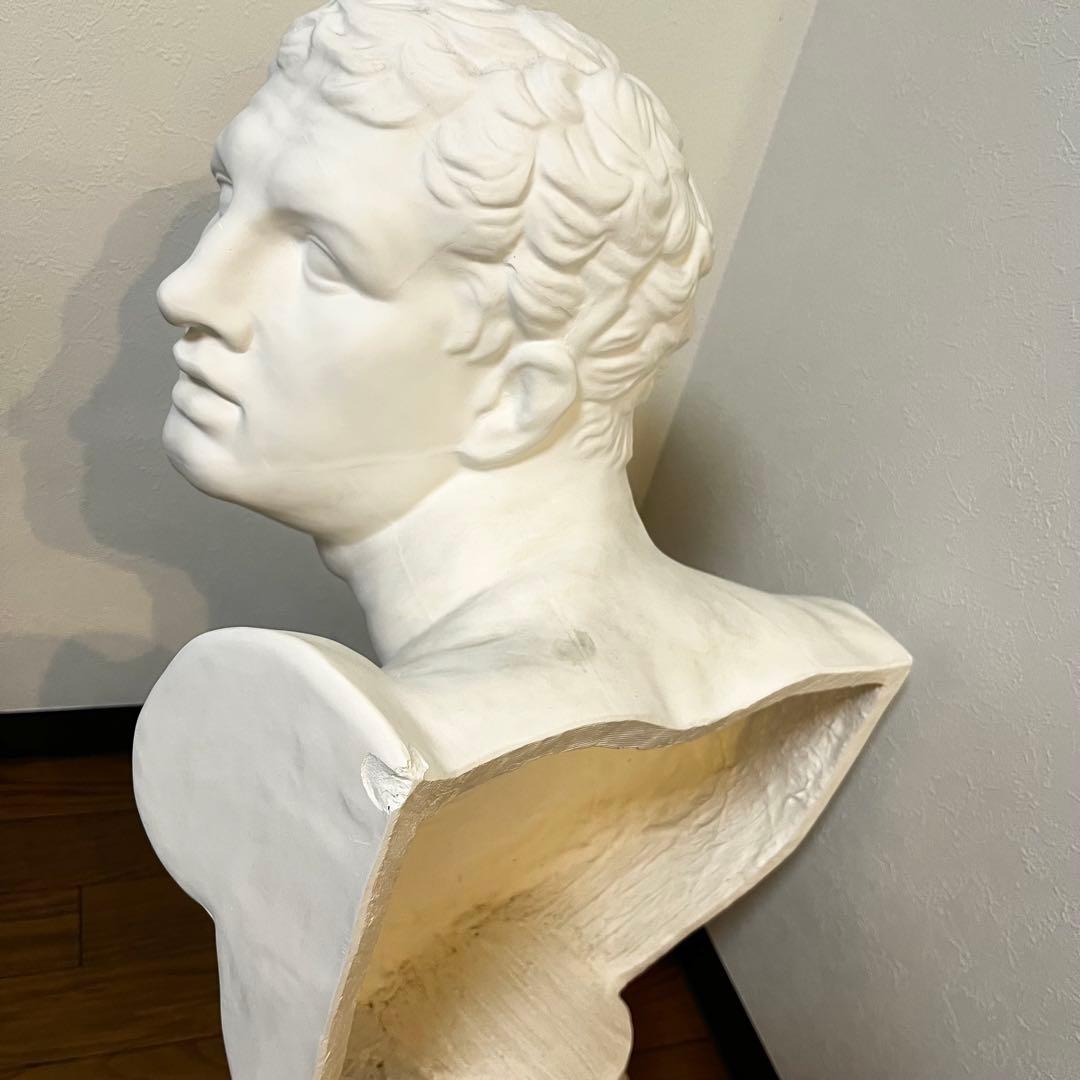 美品】大型75cm 石膏像 ボルゲーゼの闘士 胸像 デッサン像 美大 - メルカリ
