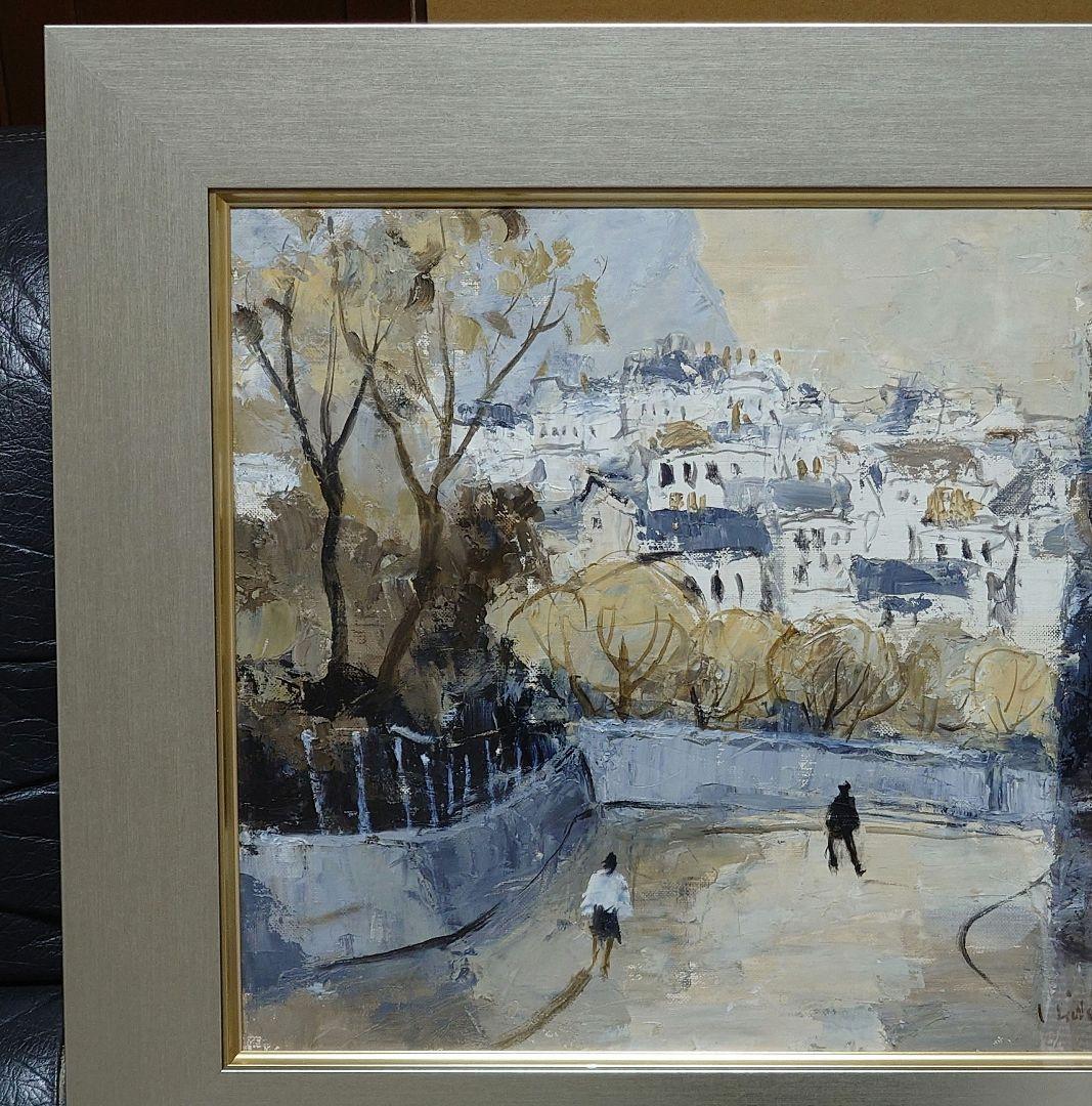 特価【真作保証、油彩画 肉筆】石黒秀治 8号、実力派作家