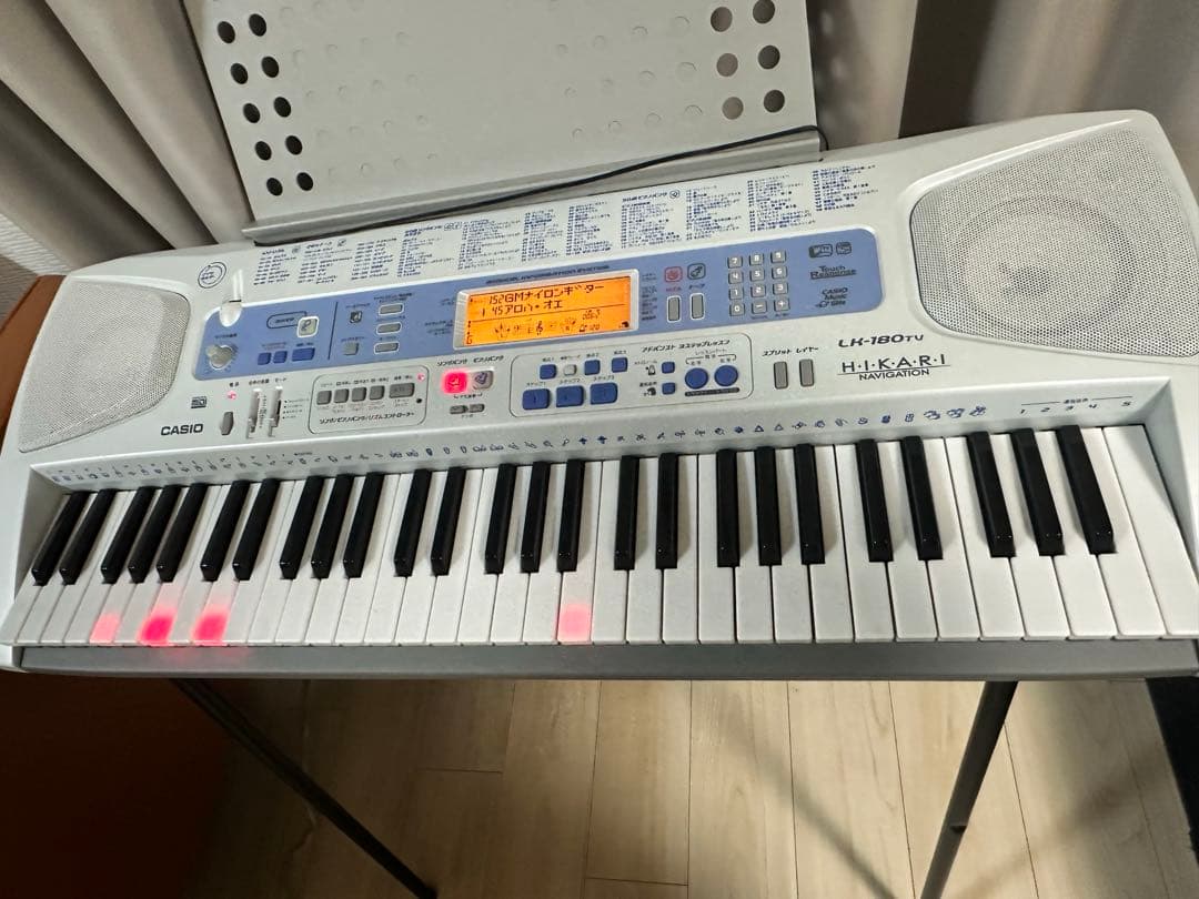 電子ピアノ CASIO カシオ 光ナビゲーションキーボード LK-180TV - メルカリ