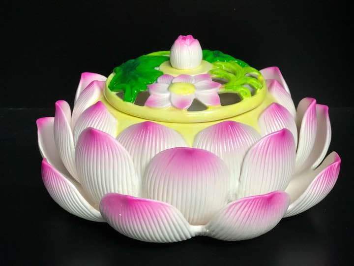 蓮華香炉 桃色