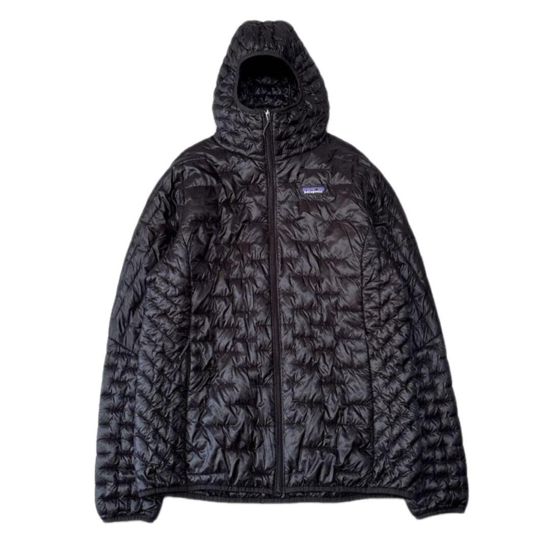 【未使用級】パタゴニア マイクロパフ フーディ XL ブラック プリマフィル