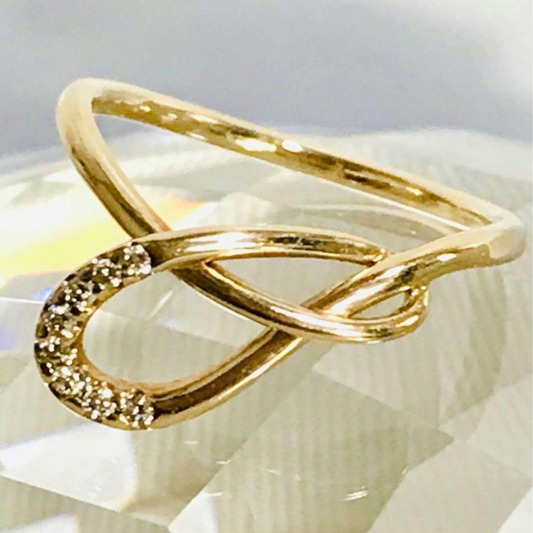 4°C k10 ダイヤモンドリング　8号サイズ