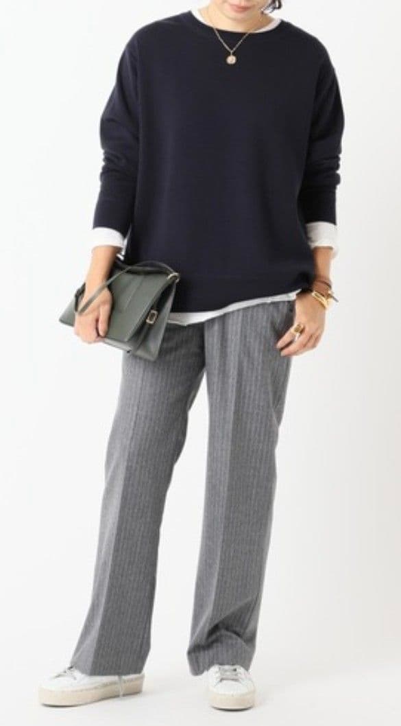 【Deuxieme Classe】使いやすいDouble Sweater