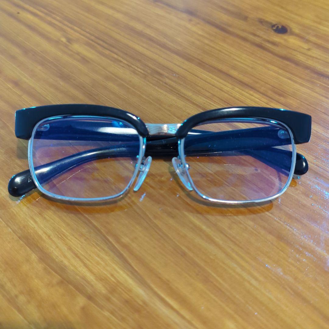 貴重！ビンテージセルフレーム　跳ね上げ眼鏡　サーモント