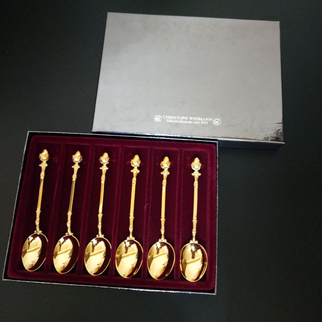 【新品】ウィドマン CHRISTOPH WIDMANN 24金スプーン6本セット
