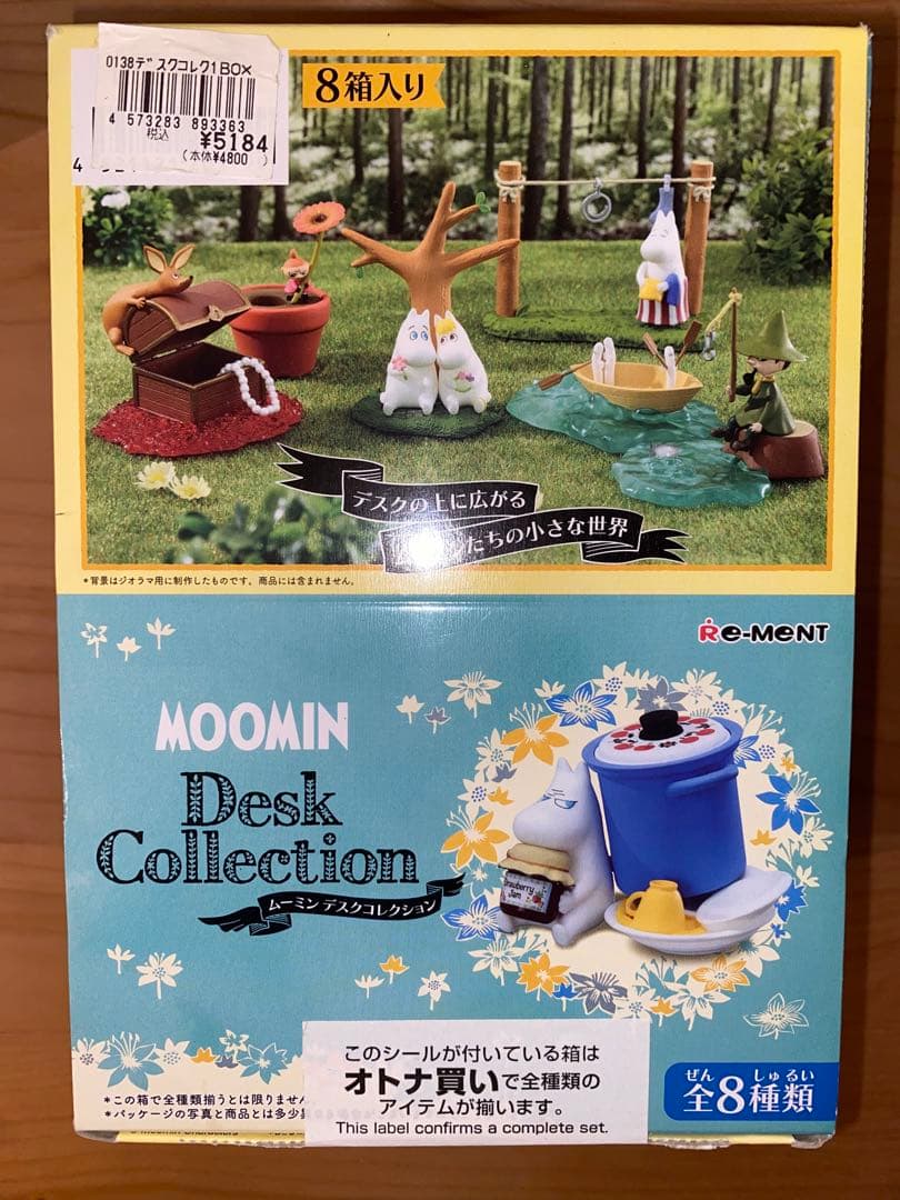 ムーミン　リーメント　デスクコレクション　ミニチュア　フィギュア　未開封　コンプ レビュー】デスク上にムーミン達がやってきた「ムーミンDeskCollection