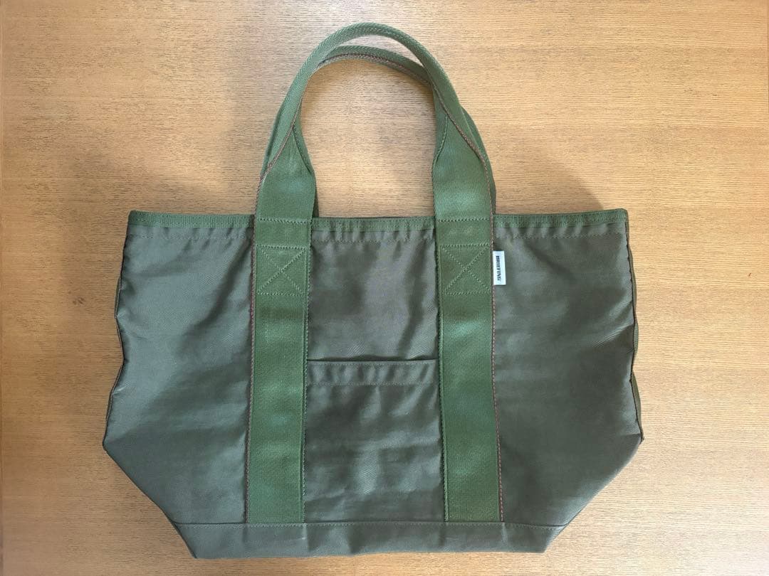 ブリーフィング　大容量　トートバッグ　カーキ　中古品