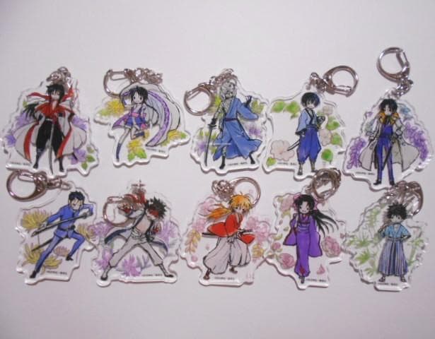 るろうに剣心 グラフアート アクリルキーホルダー 全10種セット るろうに剣心 カプセルラバーキーホルダーArt｜商品情報｜ブシカプ