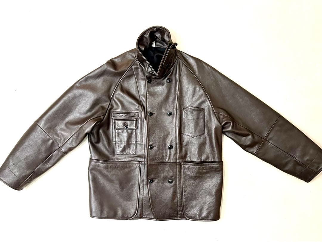 ジャケット・アウター 25AW CCU NAKED COW SKIN COVERALL BROWN 3