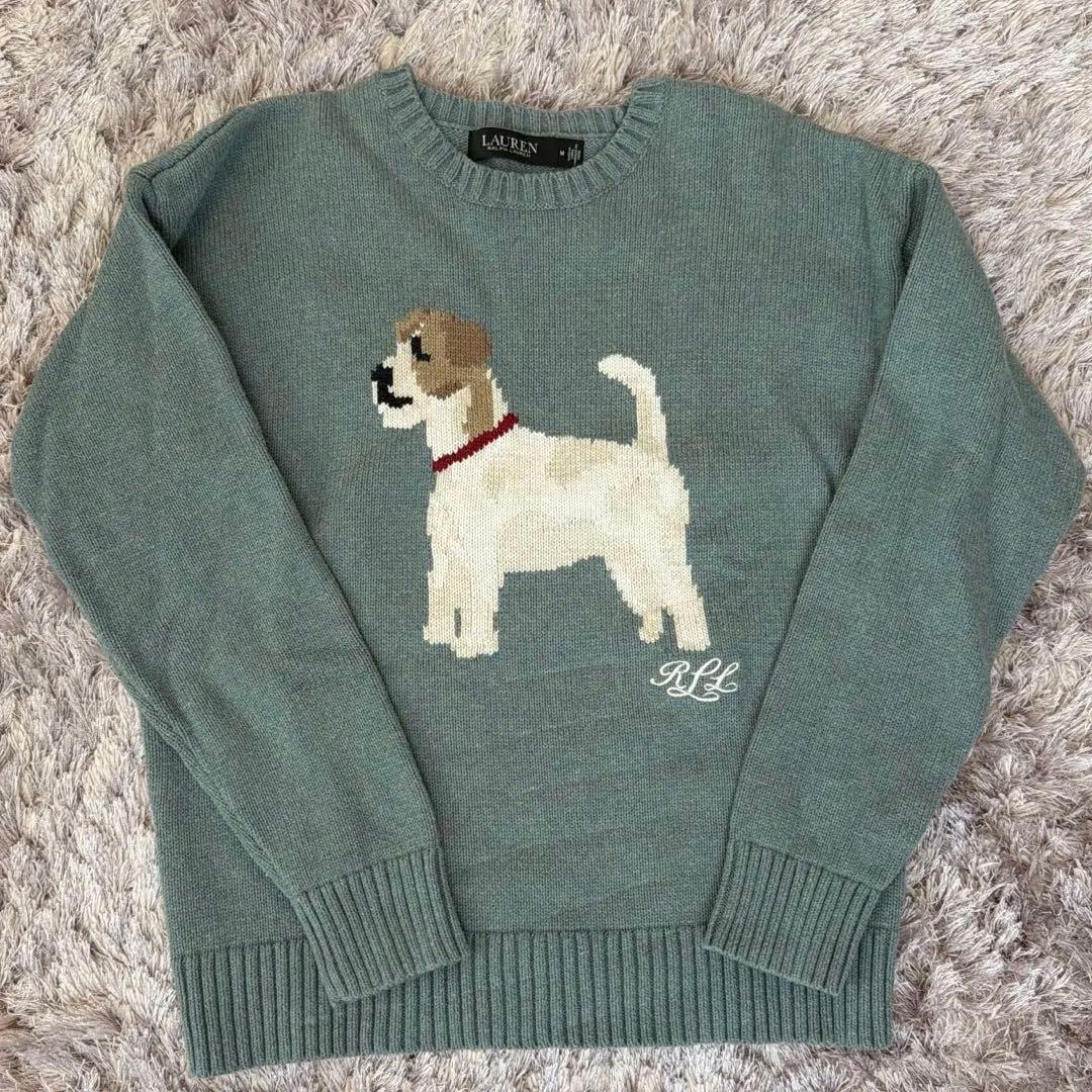 LAUREN RALPH LAUREN 犬柄　ニット