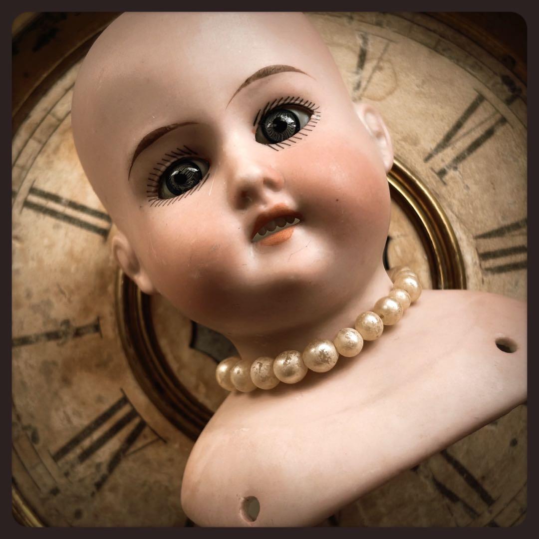 アンティーク ドイツ　Armand Marseille 製 ビスクドールヘッド