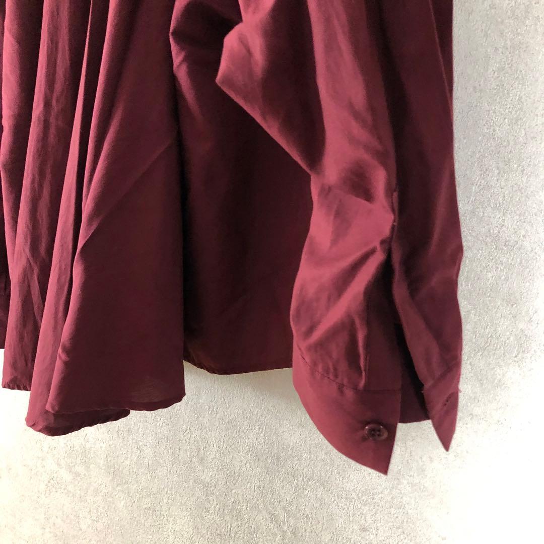 LIMI feu リミフゥ 2018AW ボリュームフレアブラウス ボルドー - メルカリ