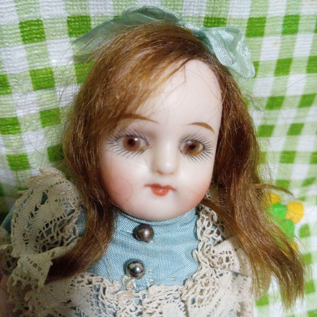 アンティークビスクドールミニョネットSWCドイツ製くまさん付き - メルカリ