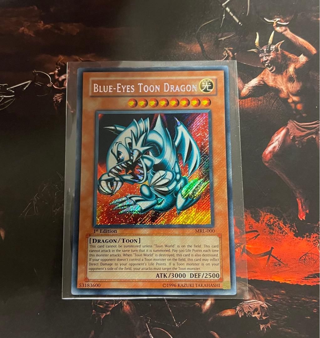 遊戯王 旧アジア版 ブルーアイズ・トゥーン・ドラゴン 英語版 シークレットレア