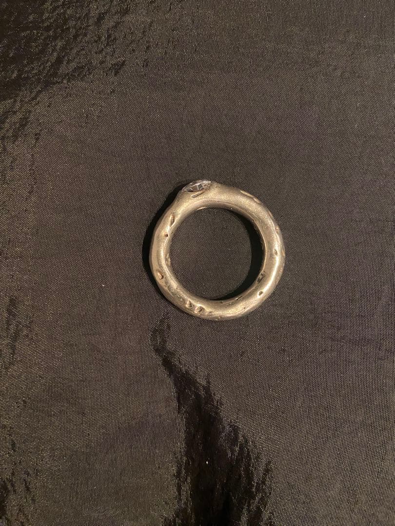 h*u様 大きいサイズ⭐️e.m. シルバー ジルコニアリング 19号 - メルカリ