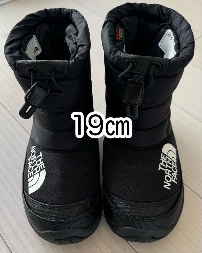 未使用に近い美品！THE NORTH FACE ブラックスノーブーツ☆19cm