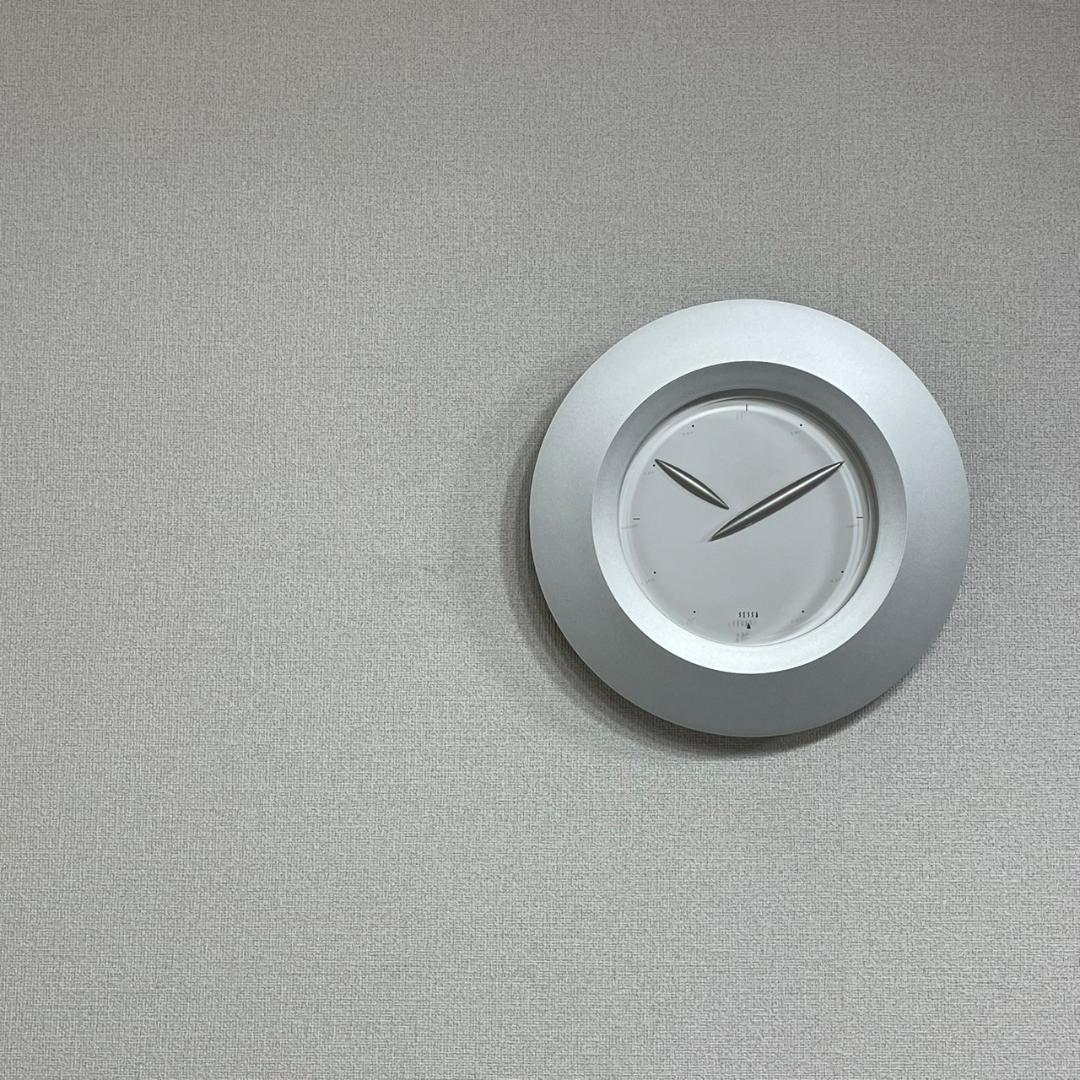 未使用 90's SESSA ウォールクロック 掛け時計 加藤孝志 Lemnos