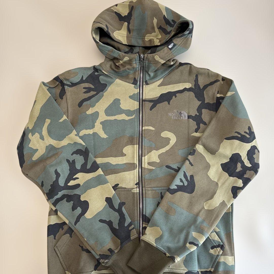 THE NORTH FACE カモフラージュ ジップパーカー　Mサイズ