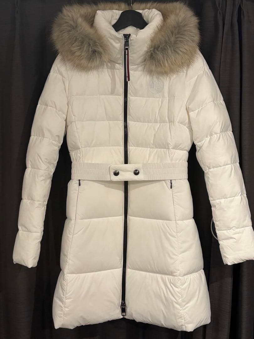 トミーヒルフィガー　SORONA パデッド　ベルト付き　中綿ジャケット　ホワイト