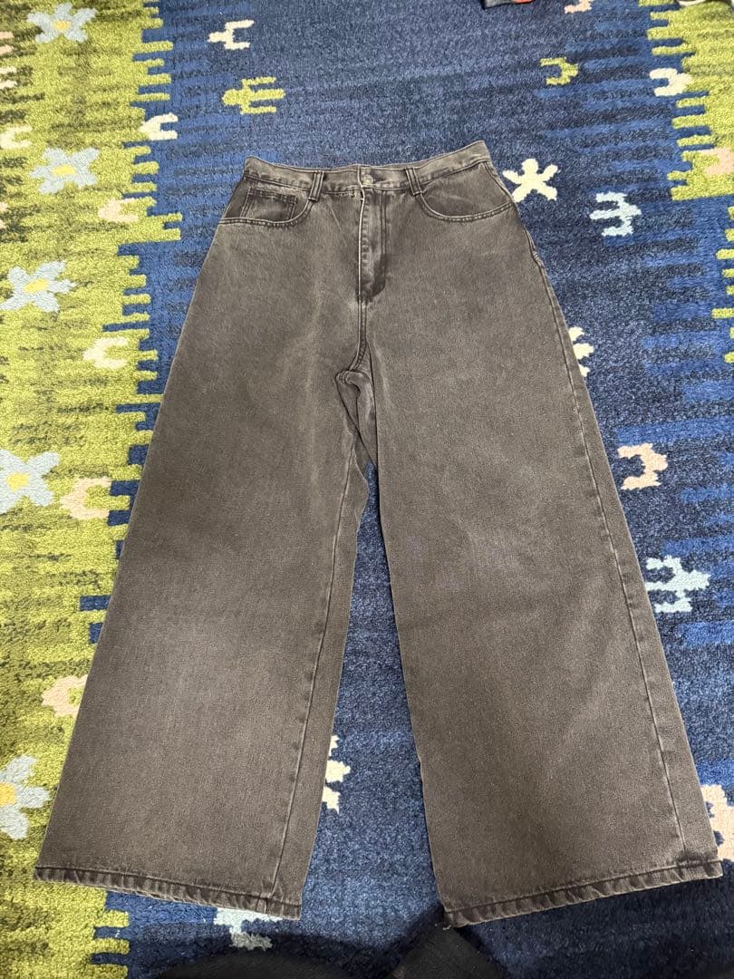 COYSEIDO ダークブラウン ワイドレッグデニム サイズ1