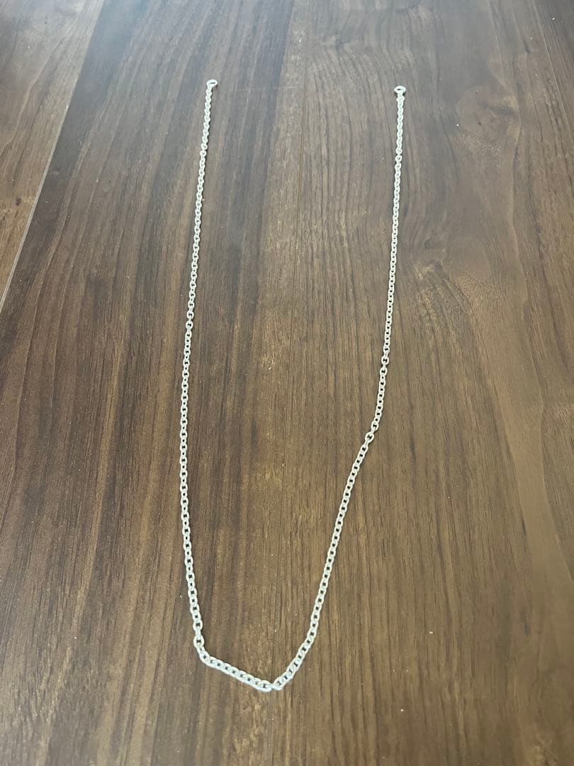 シルバー925 細丸アヅキチェーンロング　新品