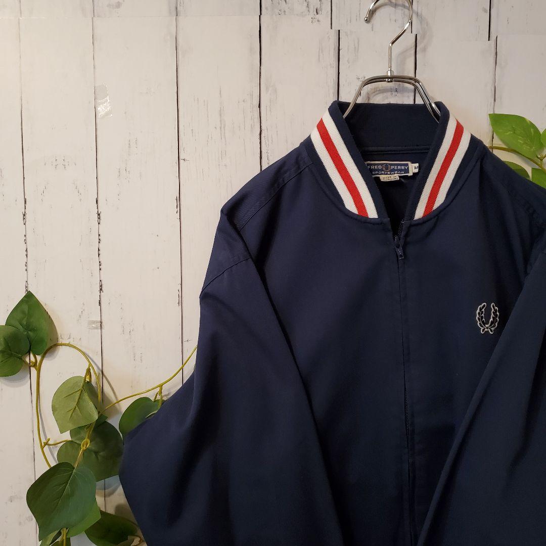 英国製フレッドペリー ボンバージャケット ブルゾン 刺繍 月桂樹
