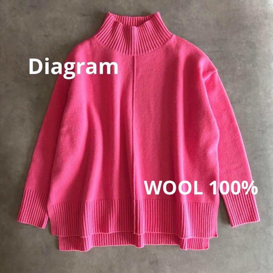 Diagramリラクシールーズニット　ピンク　 グレースコンチネンタル　タートル