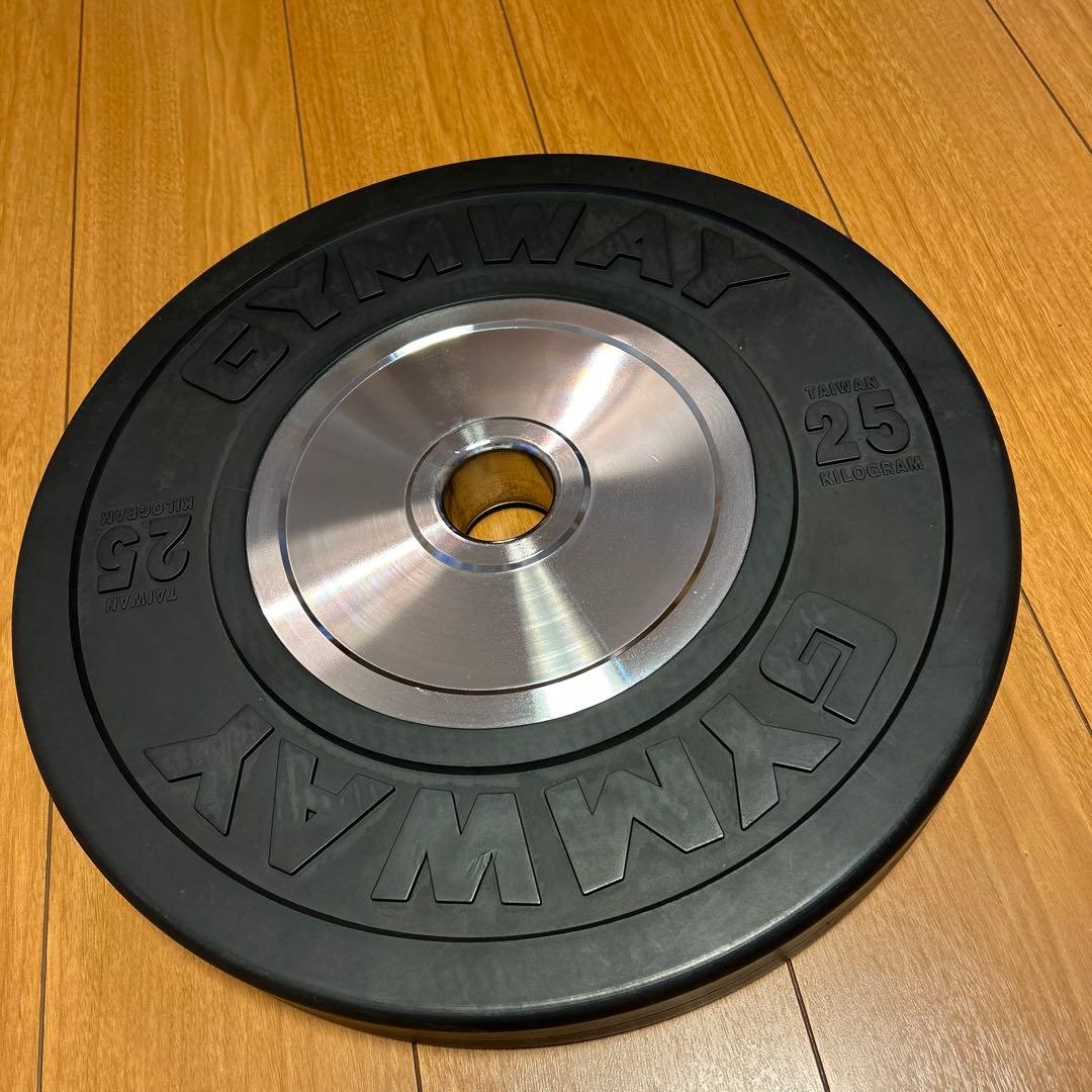①GYMWAY ジムウェイ 25㎏ 薄型プレート(②と個別に購入して下さい)