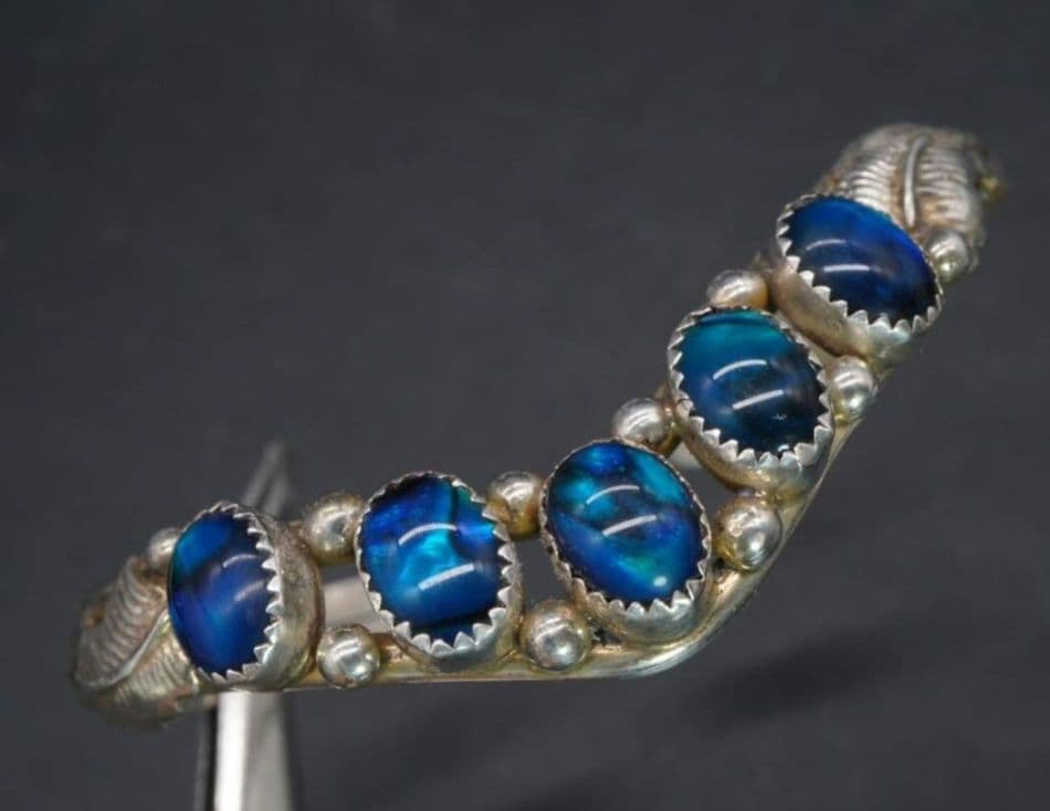 ジャック　シェル アバロン SILVER シルバー バングル　ブレスレット