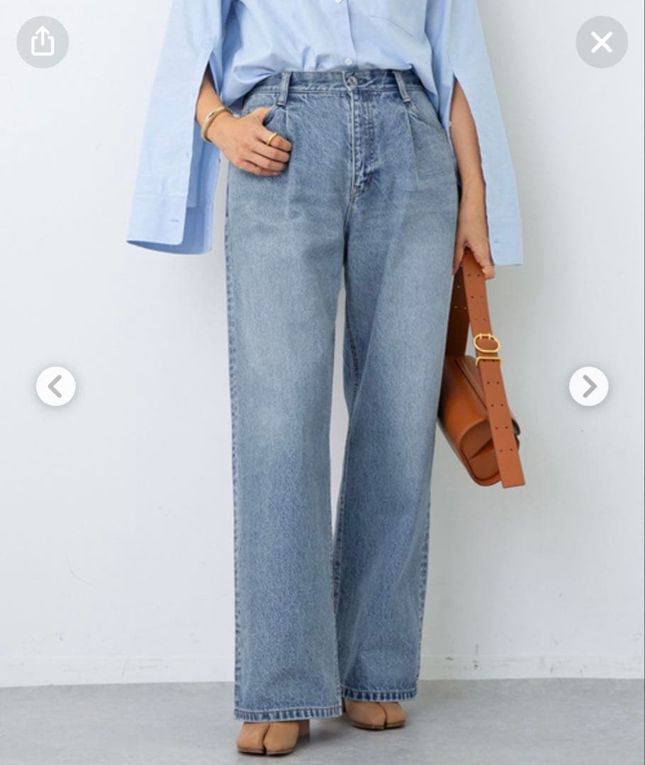 Deuxieme Classe タックバギー デニム　パンツ　2023 36