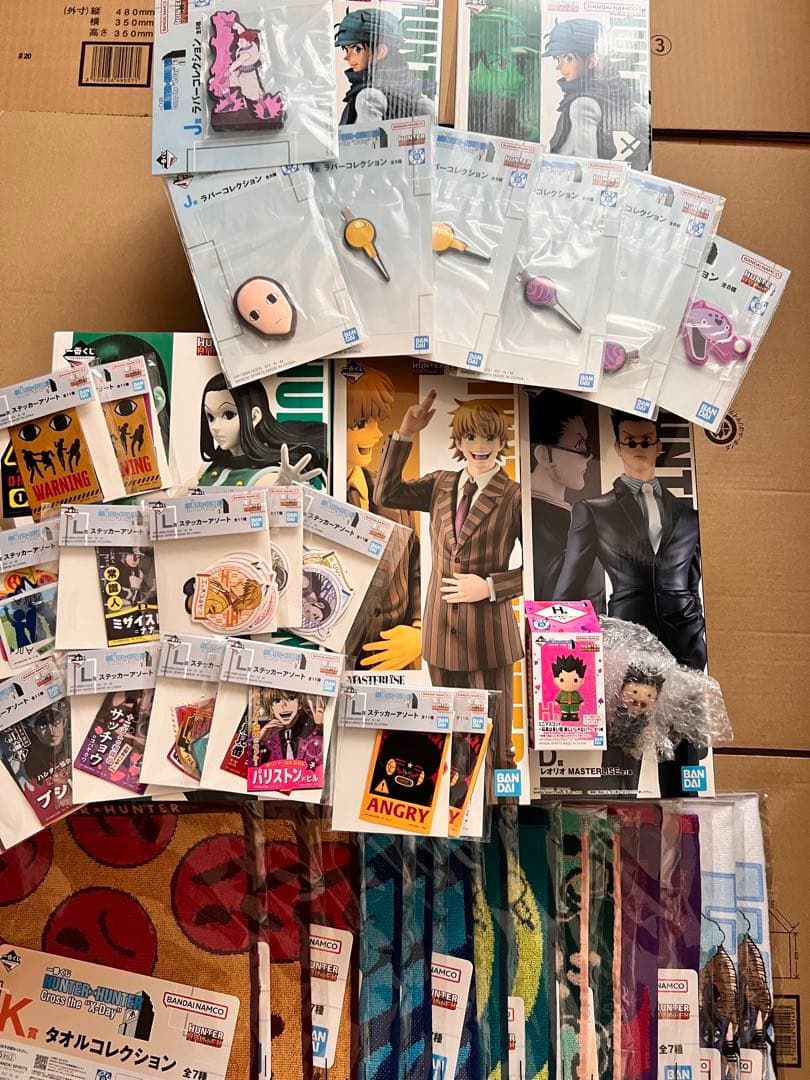 ハンターハンター　1番くじ　フィギュア　イルミ　ジン　レオリオ　パリストン　他