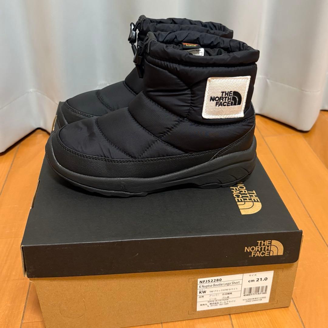 美品THE NORTH FACE ヌプシブーティロゴショート　21cm