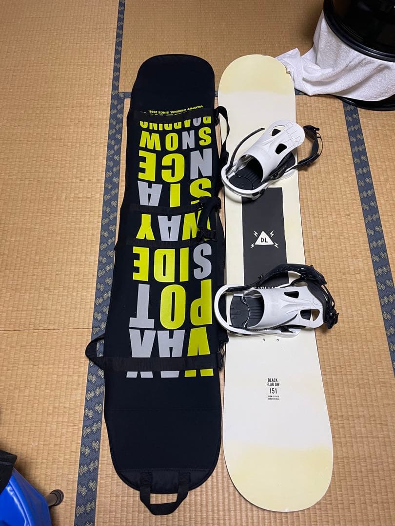 DEATH LABEL スノーボード 151 ビンディング、ケース付き