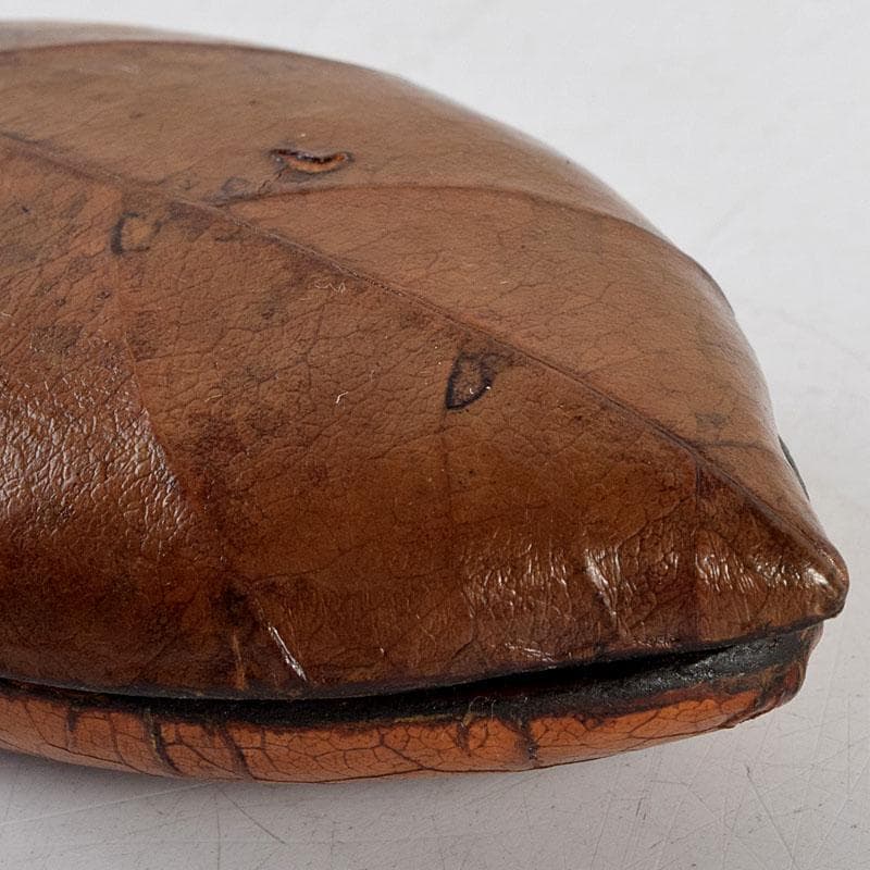 茶道具 塗師 新井宗賀作 乾漆 柿の葉香合 共箱 V 8833 - メルカリ