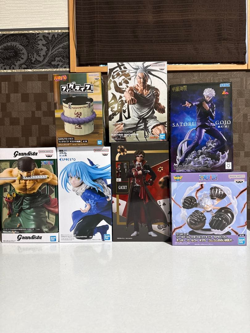 フィギュア 7点　(ワンピース　呪術廻戦　ナルト　ハンターハンター　転スラ　ガク