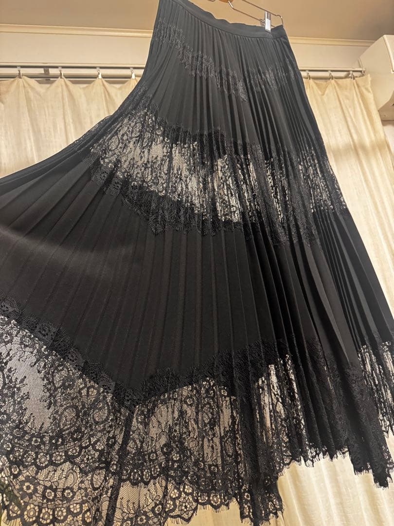 値下げ‼️Ameri VINTAGE レースロングスカート Mサイズ