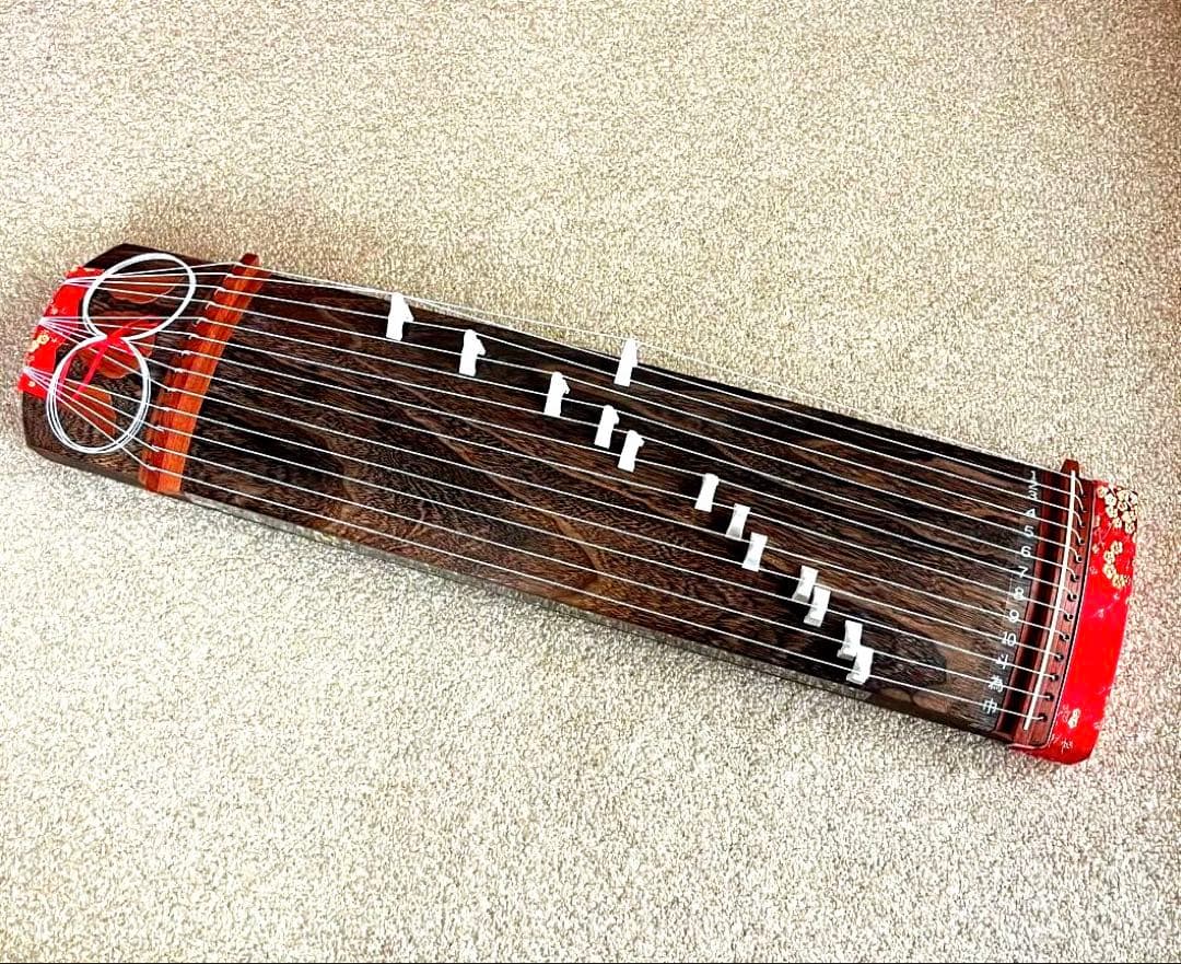 文化琴 全音(羽衣) 木目調 13弦 ケース付き 箏 - メルカリ