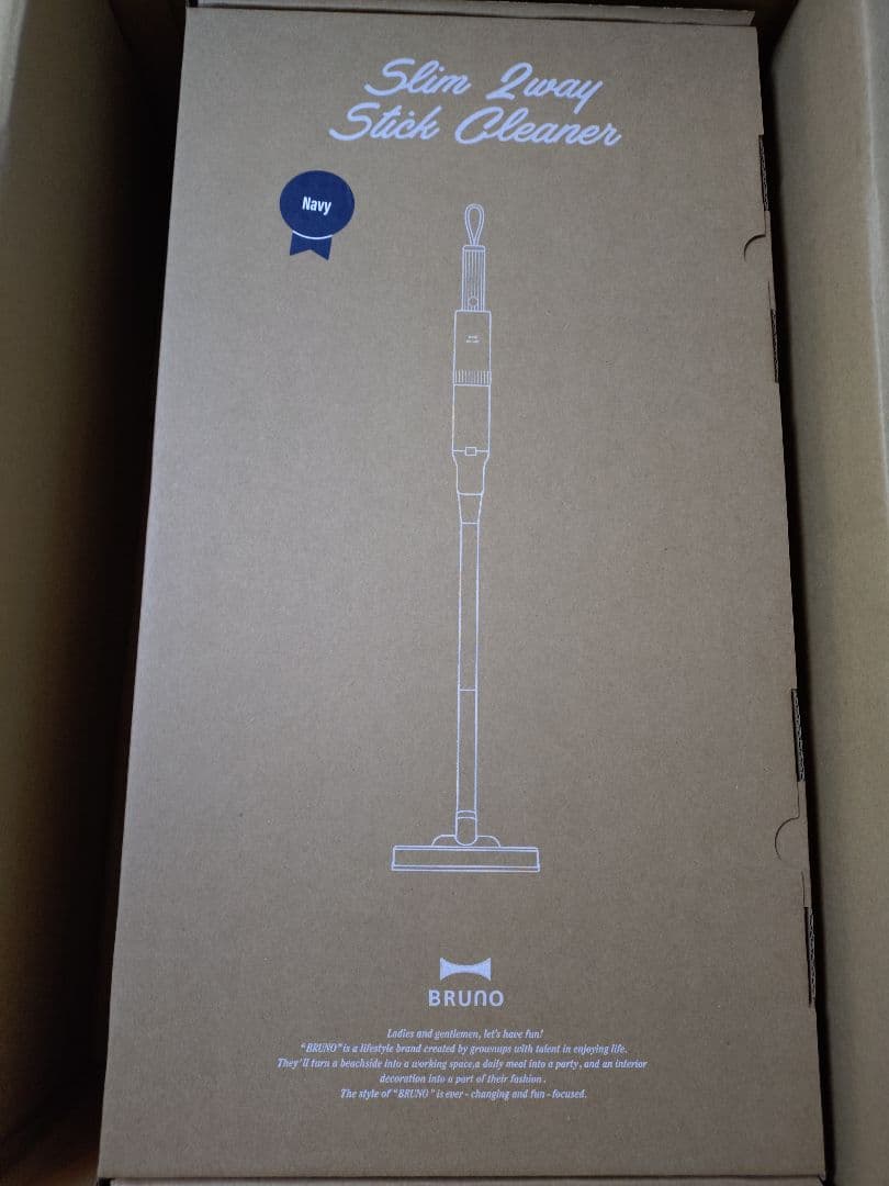 ブルーノ　BRUNO スリム 2way スティッククリーナー　掃除機 ネイビー スティッククリーナー 掃除機 軽量 コードレス ブルーノ 【選べる特典