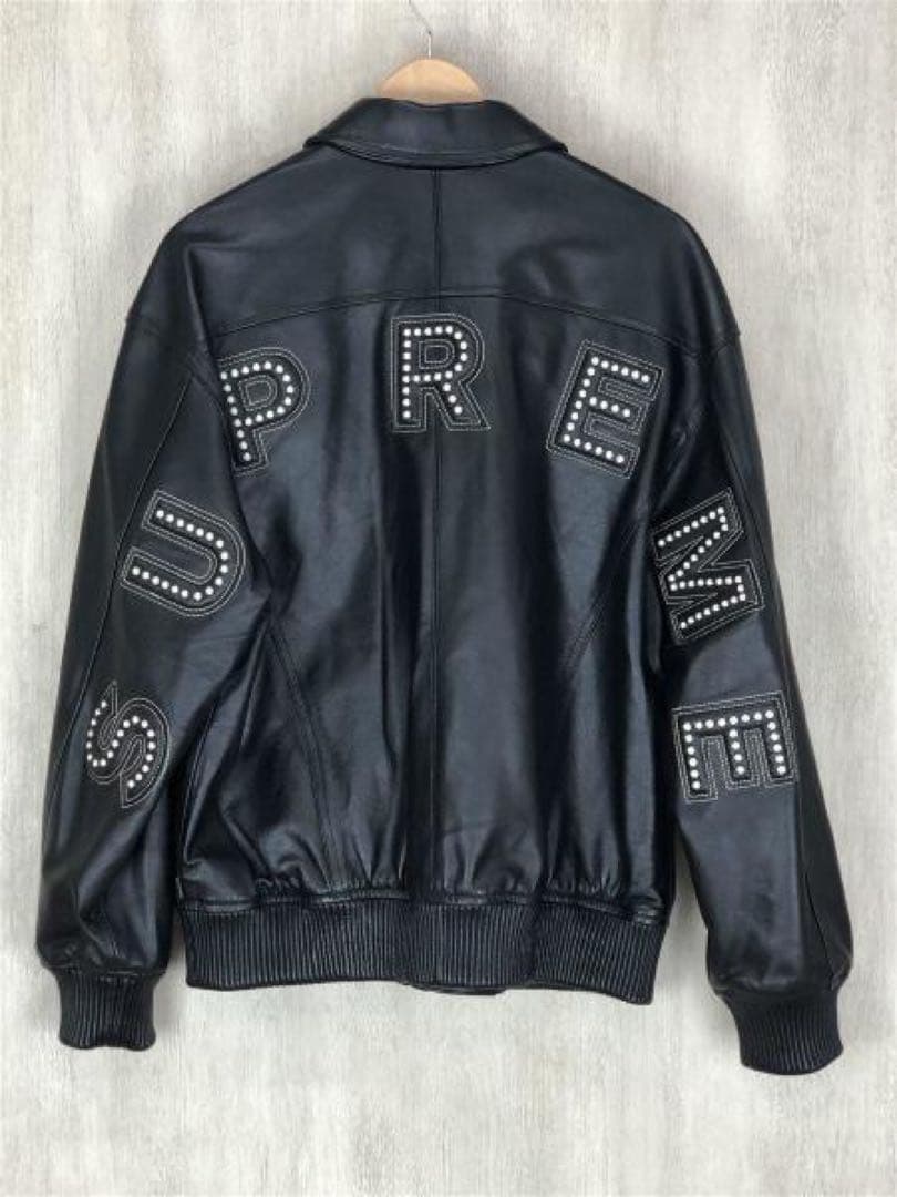 ジャケット・アウター Supreme Studded Arc Logo Leather Jacket