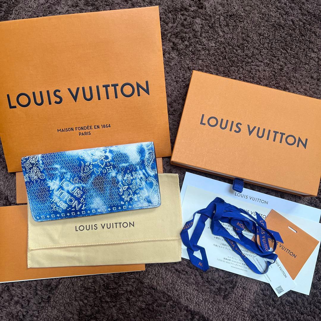 ルイヴィトン バンダナ ポルトフォイユ ブラザ M81405 ペイズリー 財布