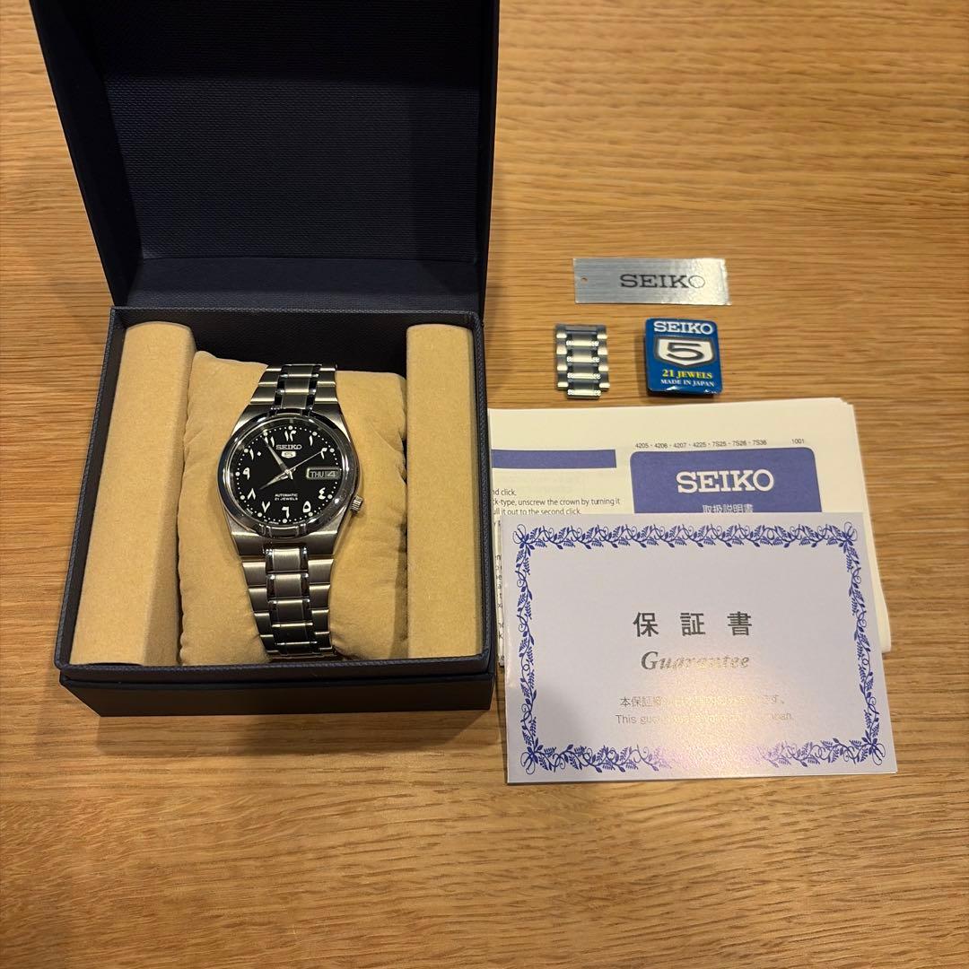 SEIKO5 SNK063J5 藤原ヒロシ着用モデル 国内正規品　保証書付 SEIKO5 SNK063J5 藤原ヒロシ着用モデル 国内正規品 保証書付 - メルカリ