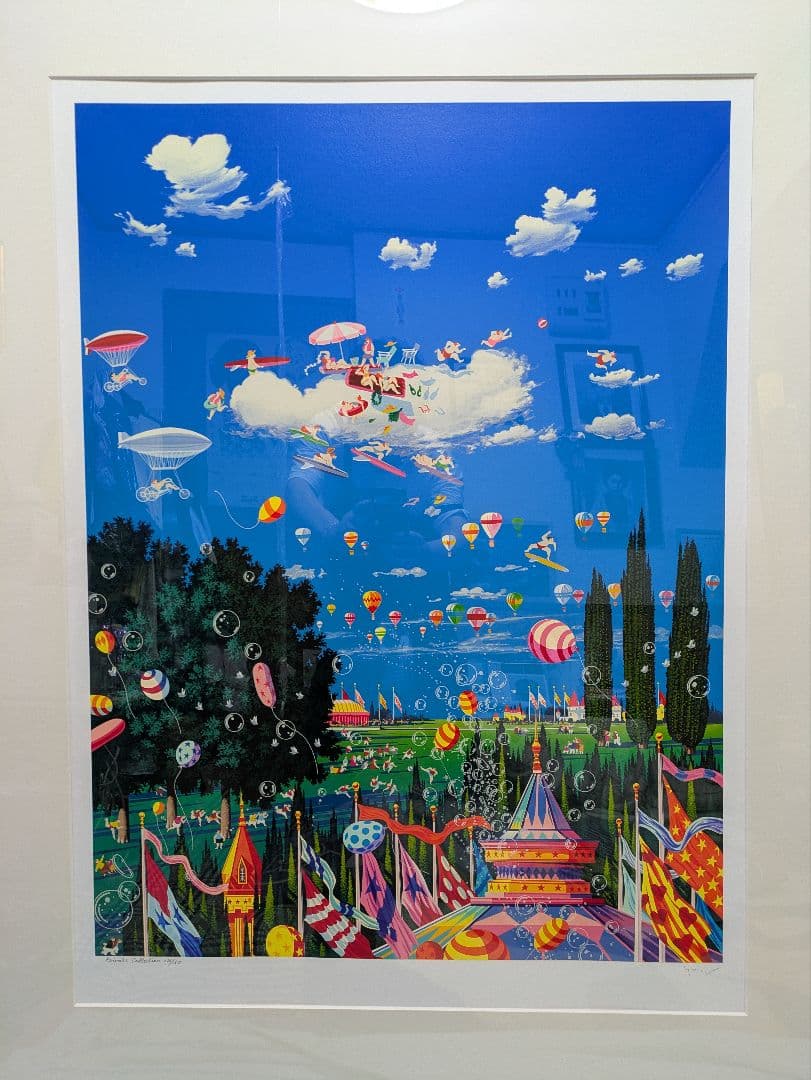 ヒロ・ヤマガタ作シルクスクリーン「スカイフェスティバル」