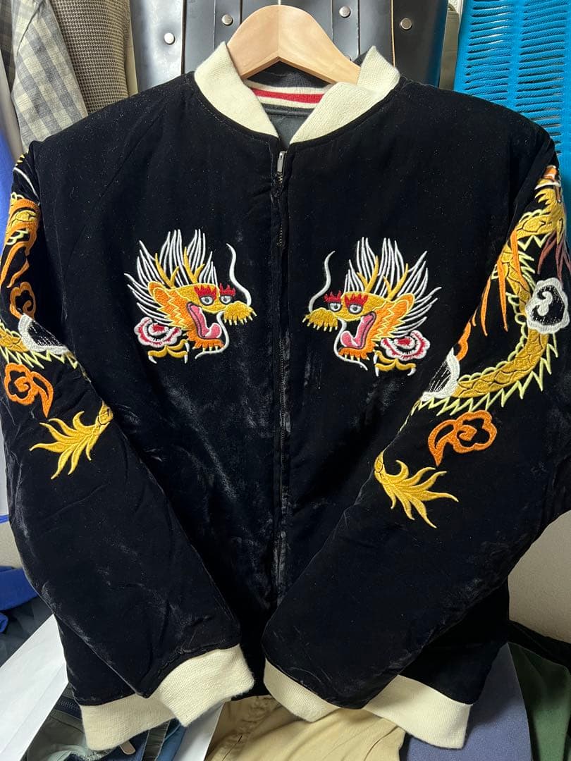 BILLVAN　ビルバン　スカジャン　ベロア／キルティング