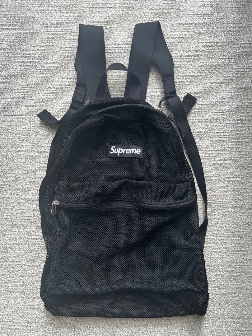 Supreme メッシュリュック ブラック