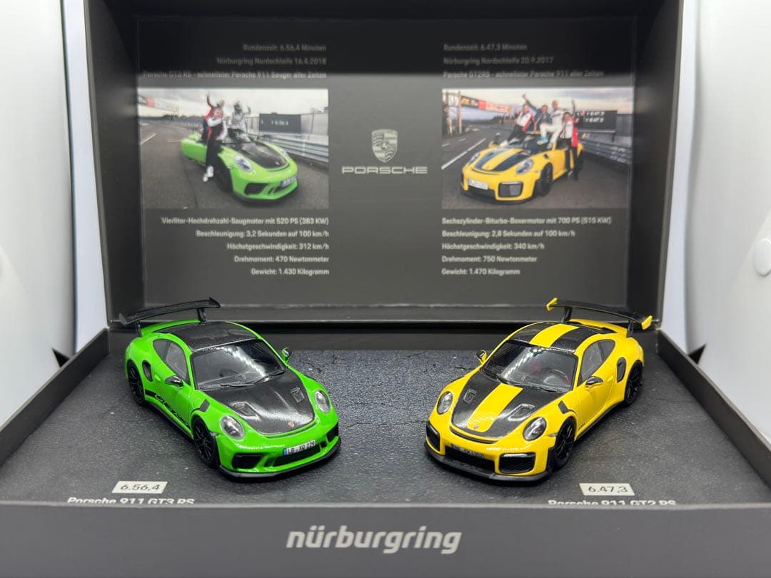 ポルシェ特注 ミニチャンプス1/43 ニュルブルクリンク ラップレコード セット