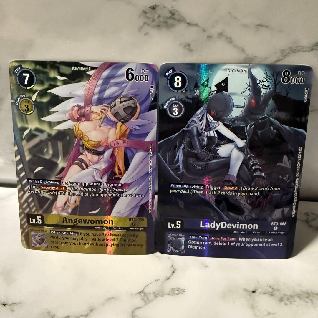 デジモンカード エンジェウーモン レディーデビモン 英語版 パラレル