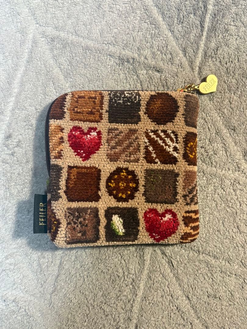 新品未使用】FEILER フェイラー コフレドゥショコラ スクエアポーチ