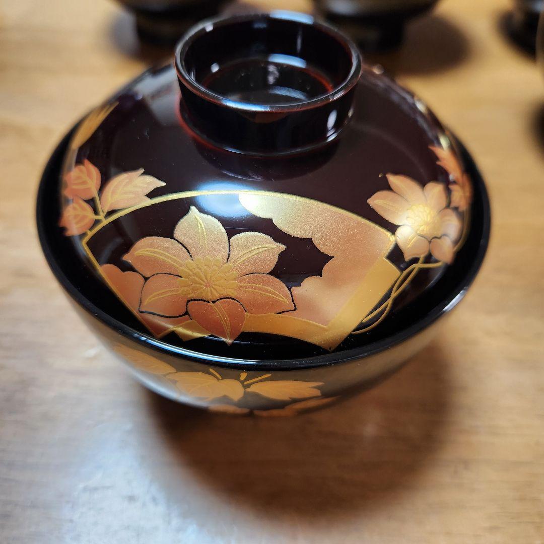 未使用品】会津ぬ里 会津塗 吸物椀 5客 木箱入り - メルカリ