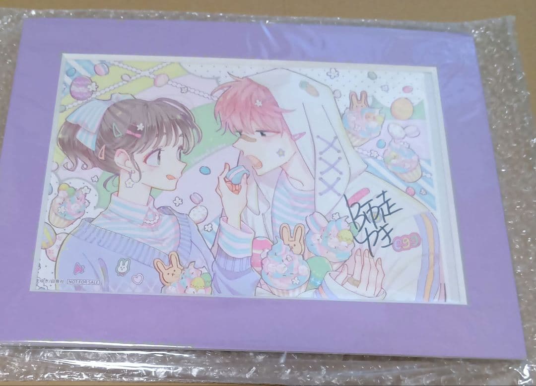 漫福ガチャ　多聞くん今どっち！？　 直筆サイン入り高精細複製画　 Wチャンス賞